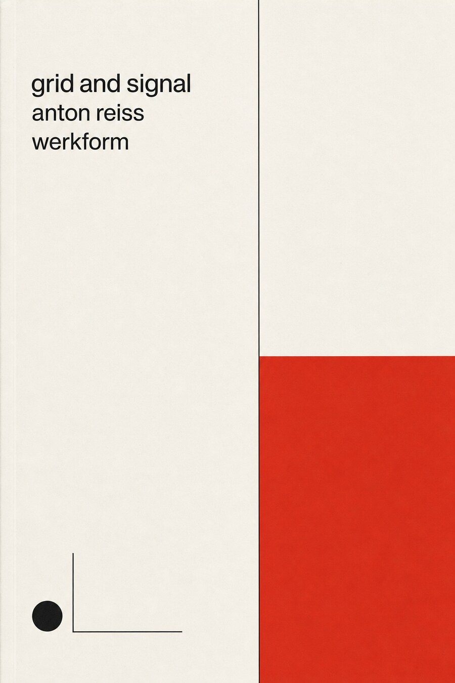 A Swiss / International Typographic sample cover