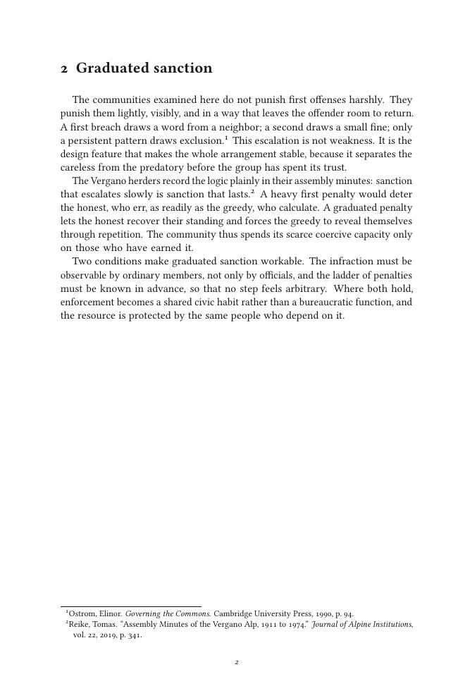 A later interior page of The Reasonable Commons