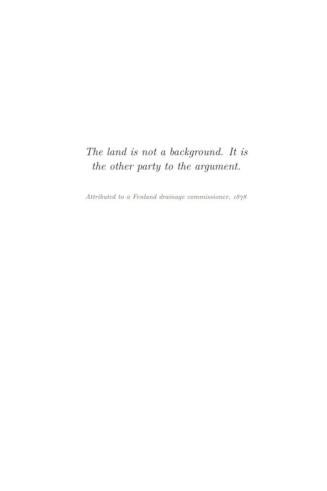 An early interior page of The Long Field