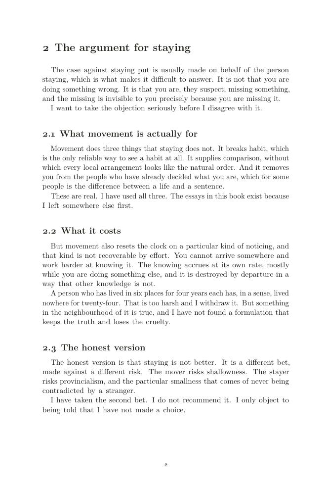 A later interior page of The Long Field