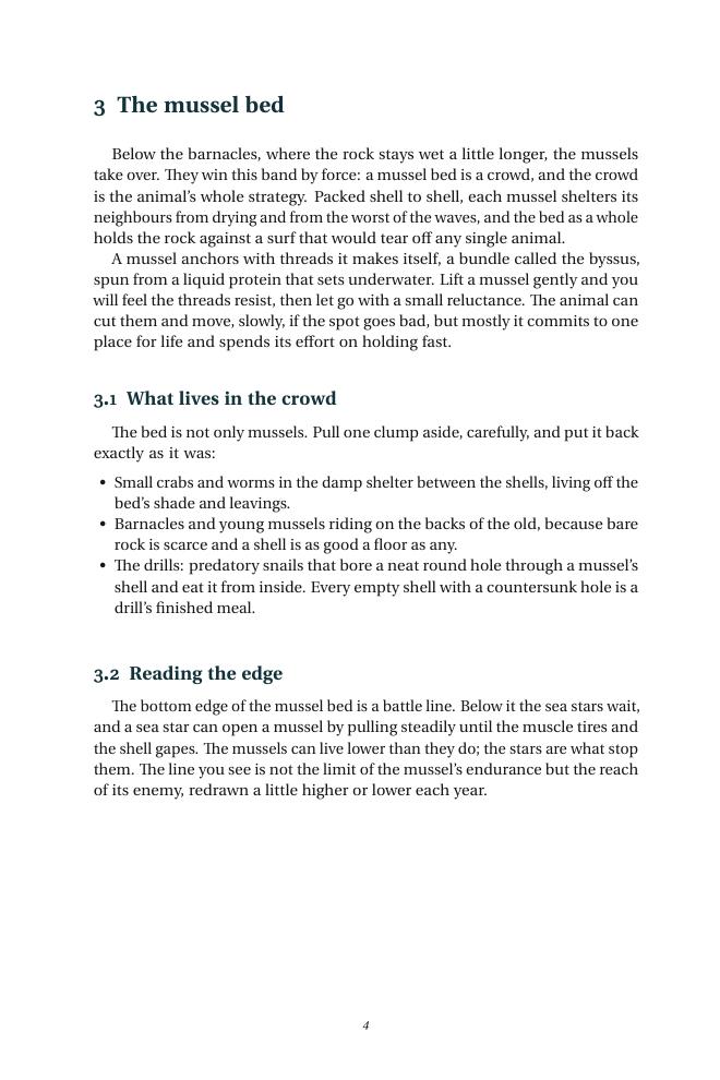 A later interior page of Between the Tides