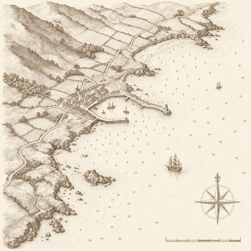 A Engraved map sample plate